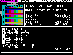 Screen from Spectest [1]