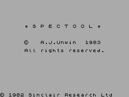 Screen from Spectool