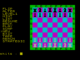 Screen from Spectrechess