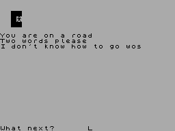 Screen from Spectrum Adventures