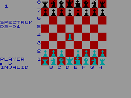 Screen from Spectrum Chess