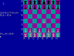 Screen from Spectrum Chess II