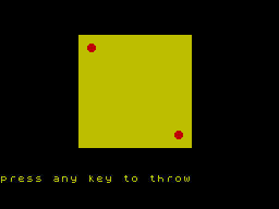 Screen from Spectrum Dice