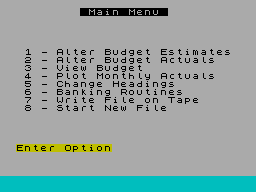 Screen from Spectrum Home Accounts
