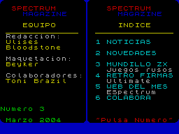 Screen from Spectrum Magazine issue 03