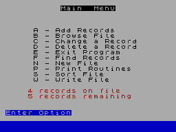 Screen from Spectrum Mailist