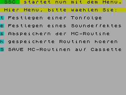 Screen from Spectrum Sound Compiler