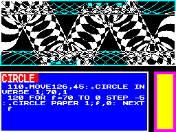 Screen from Spectrum Windows Demo