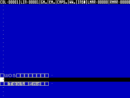 Screen from Specword 48K/128K