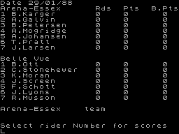 Screen from Speedway - Datafile