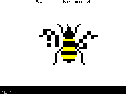 Screen from Spelling Bee