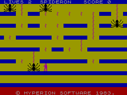 Screen from Spideron