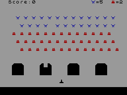 Screen from Spinvaders