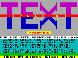 Screen from Splittext