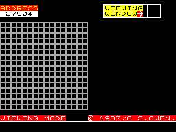 Screen from Sprite Editor