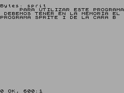 Screen from Sprite II