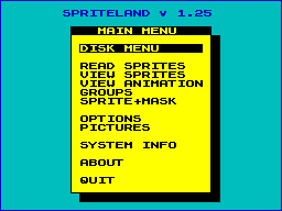 Screen from SpriteLand