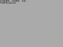 Screen from Spy Codes