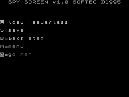 Screen from Spy Screen