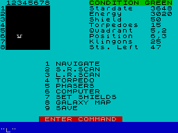 Screen from Star Trek