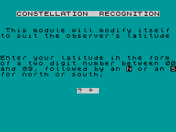 Screen from Star Watcher