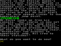 Screen from Starship Quest