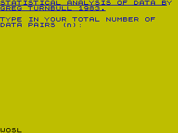 Screen from Statistics