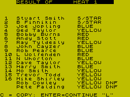 Screen from Stock Car