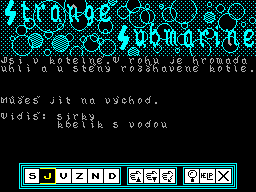 Screen from Strange Submarine