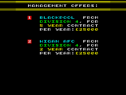 Screen from Striker Manager