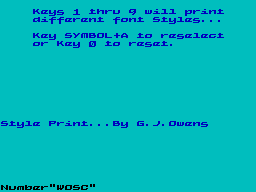 Screen from Style Print