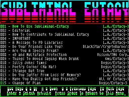 Screen from Subliminal Extacy 0