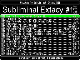 Screen from Subliminal Extacy 1
