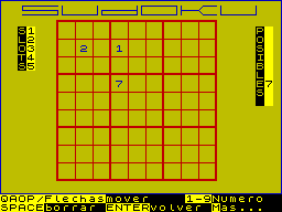 Screen from Sudoku