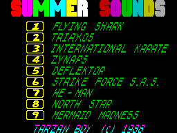 Screen from Summer Sounds