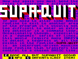 Screen from Supa-Quit