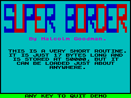 Screen from Super Border