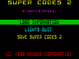 Screen from Super Codes II