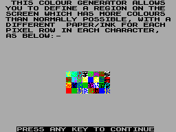 Screen from SuperColour Demo