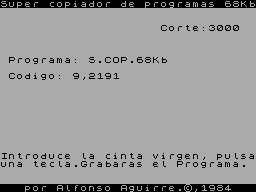 Screen from Super Copiador 68K