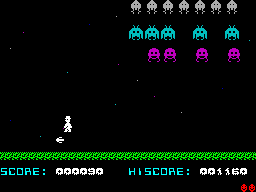 Screen from Super Crap Invaders
