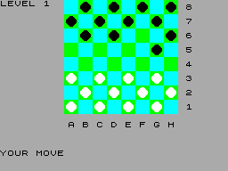 Screen from Super Draughts