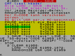 Screen from Super Save