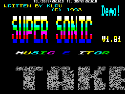 Screen from Super Sonic