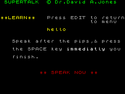 Screen from Super Talk
