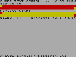 Screen from Super Text Search
