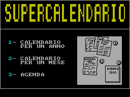 Screen from Supercalendario