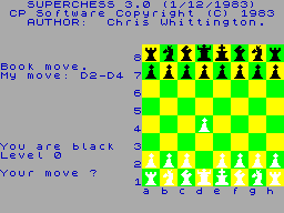 Screen from Superchess 3