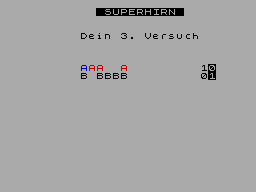 Screen from Superhirn
