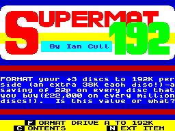 Screen from Supermat 192